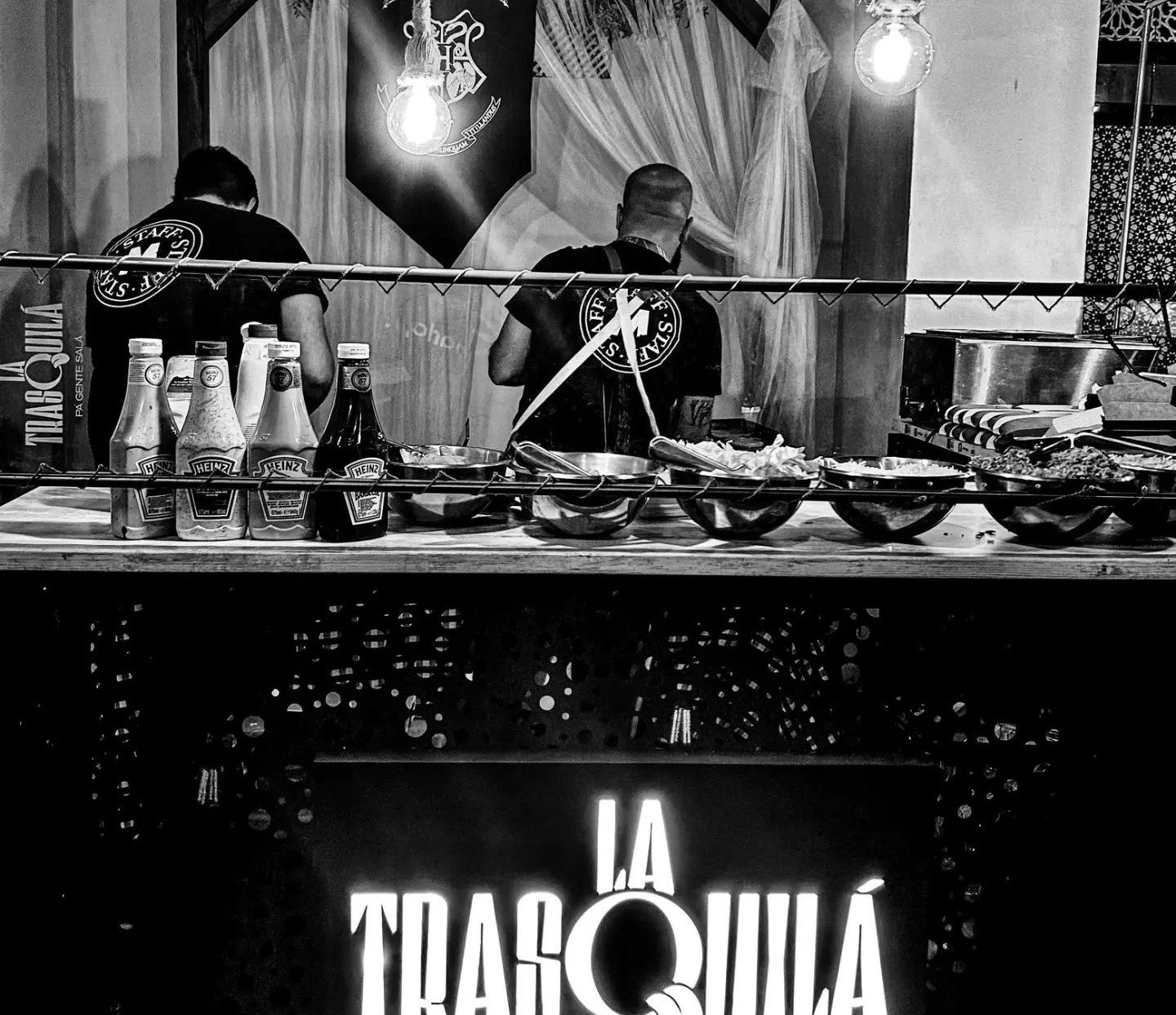 Puesto de catering salado de La Trasquilá en evento